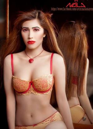 Naila Nayem Orange Bra.jpg Naila Nayem Bikini and Hot